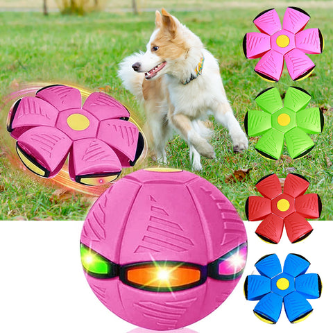 Pet Toy Flying Saucer Ball für Hunde mit Licht